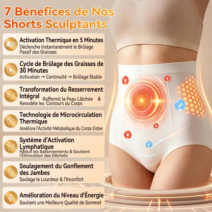 Boutique Officielle de la Marque 💎 𝑪𝑼𝑺𝑰𝑱𝑨𝑺® 2026 Moringa & Berbérine 4-en-1 Micro-Particules Sculptantes & Brûlantes de Graisse Shorts