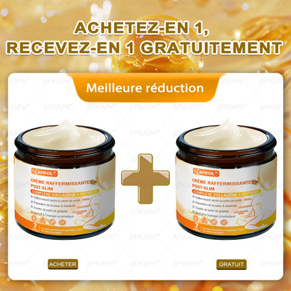 Boutique Officielle | 𝐈𝐎𝐖𝐎𝐋® Crème Raffermissante Post-Amincissement avec GHK-Cu, Argireline & Matrixyl 3000, peptides de collagène et actifs raffermissants pour cibler la peau relâchée et affaissée après une perte de poids.